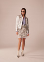 Jules skirt ecru printed Off-white TARA JARMON UK