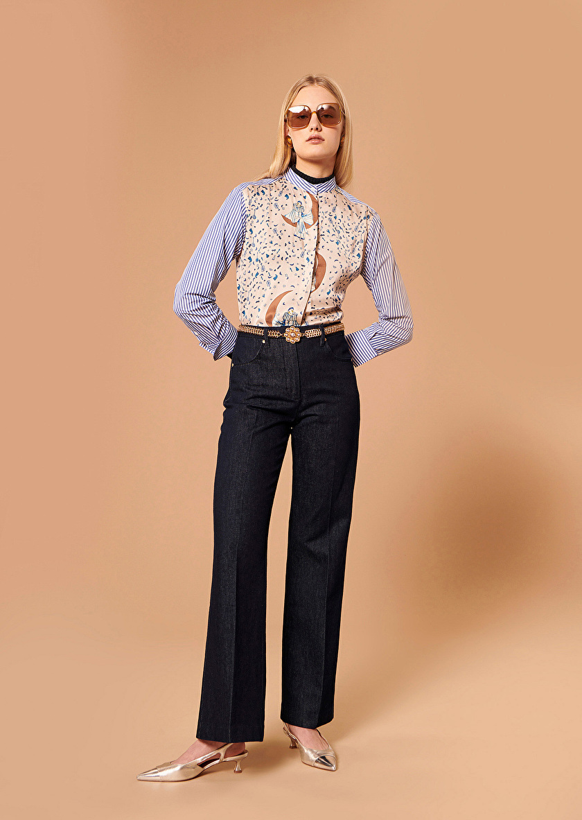 Jerome midnight blue denim pants Navy TARA JARMON UK