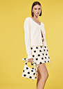 Glenn Vest iridescent cotton cardigan Off-white TARA JARMON UK