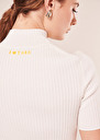 Perla ecru ribbed sweater Off-white TARA JARMON UK