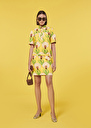 Rivage Dress flowers printed dress Yellow TARA JARMON UK