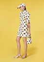Robin ecru with black polka hearts dress Craie TARA JARMON UK