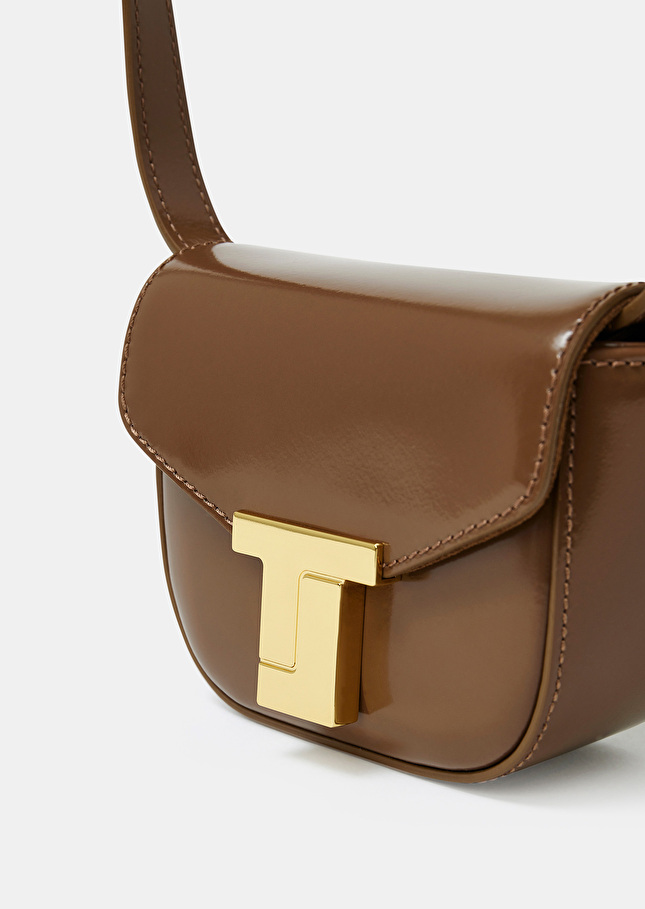8 bis mini taupe leather bag Taupe color TARA JARMON UK