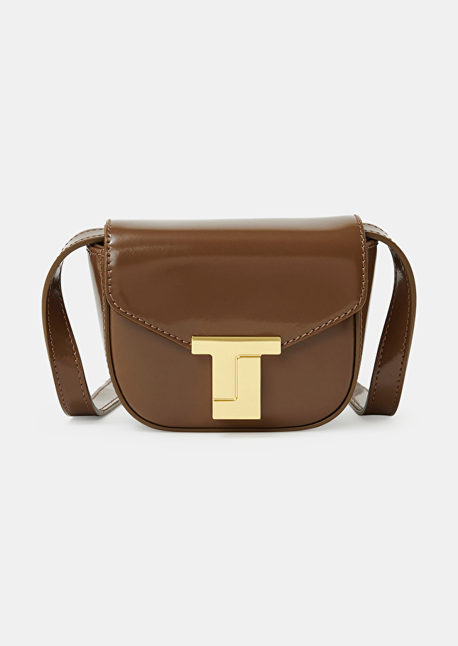 8 bis mini taupe leather bag Taupe color TARA JARMON UK