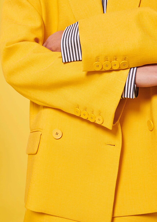 Victoria Jacket suit jacket Yellow TARA JARMON UK