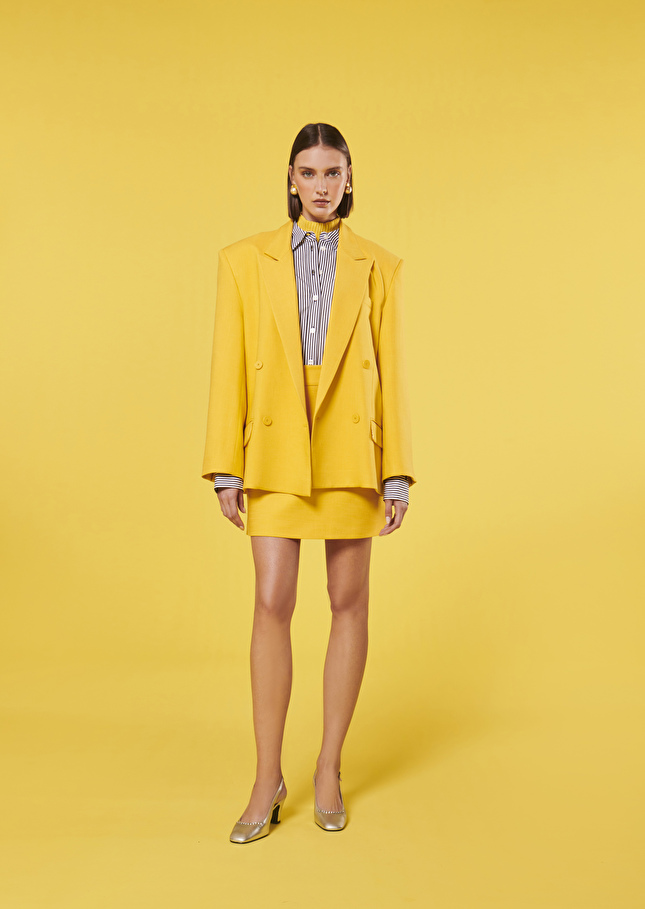 Victoria Jacket suit jacket Yellow TARA JARMON UK
