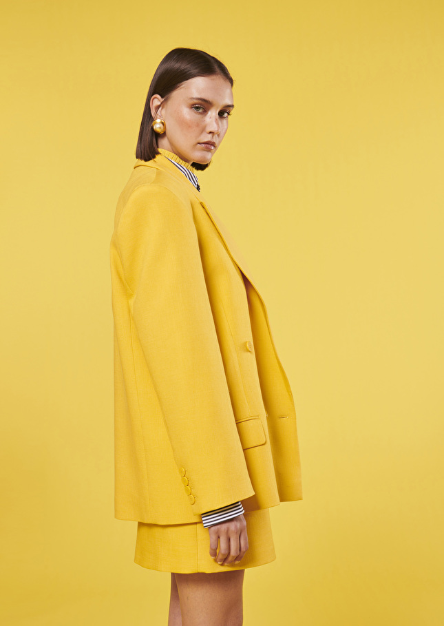 Victoria Jacket suit jacket Yellow TARA JARMON UK