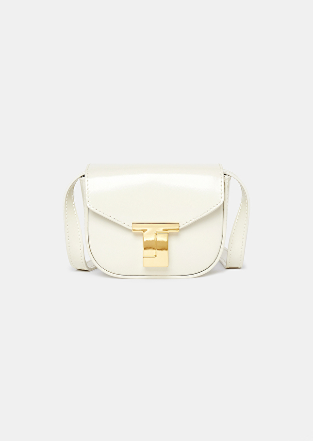 8 bis mini ecru leather bag Craie TARA JARMON UK