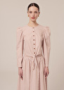 Cleo Shirt striped poplin shirt Champagne, Cognac TARA JARMON UK