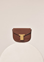 8 bis mini taupe leather bag Black, Craie, Taupe color TARA JARMON UK