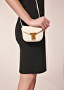 8 bis mini ecru leather bag Black, Craie, Taupe color TARA JARMON UK