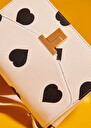 8 bis ecru with black polka hearts bag Craie, Taupe color TARA JARMON UK