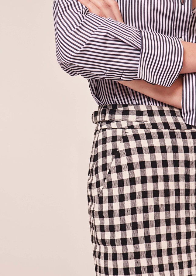 Justina Skirt vichy skirt Black TARA JARMON UK