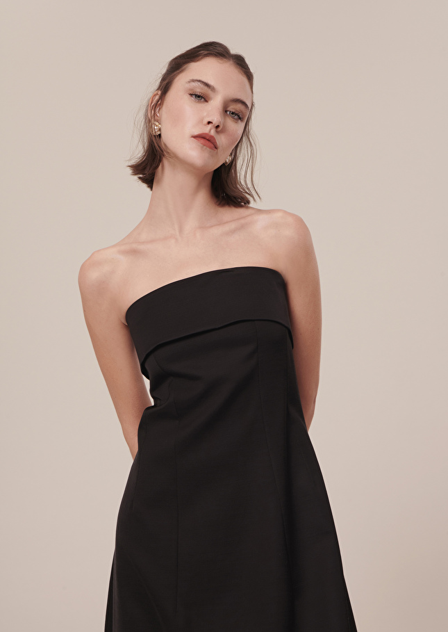 Roy Dress satin dress Black TARA JARMON UK