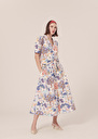 Skirt Judi flower printed skirt Blue TARA JARMON UK