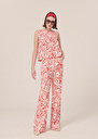 Prosper Pants with coral graphic design pants Coral, Parma TARA JARMON UK