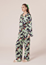 Porticcio Pants flower printed pants Charcoal, Nocturnal TARA JARMON UK