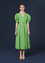 Ranya Dress crisp poplin dress Green TARA JARMON UK