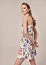 Rebeka Dress flower printed dress Blue TARA JARMON UK