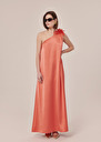 Rekia Dress dress in fluid satin Coral, Craie, Green TARA JARMON UK
