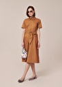 Retronie Dress crisp poplin dress Cognac, Nocturnal TARA JARMON UK