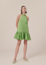 Riviera Dress satin dress Green TARA JARMON UK