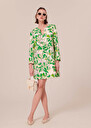 Rhea Dress floral printed dress Green TARA JARMON UK