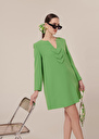 Rhea Dress crepe dress Green TARA JARMON UK