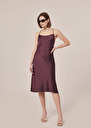 Reane Dress fluid satin dress Chocolate TARA JARMON UK