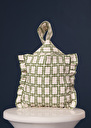 Soledad Bag with green graphic design bag Blush, Off-white TARA JARMON UK