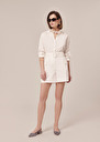 Sylviane Shorts cotton shorts Beige, White TARA JARMON UK