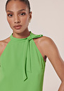 Top Tierri crepe top Green, Parma TARA JARMON UK