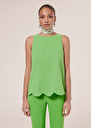 Top Tabo crepe top Green TARA JARMON UK
