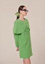Cape Valentina crepe cape Green TARA JARMON UK