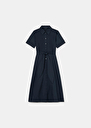 Retronie Dress poplin dress Cognac, Nocturnal TARA JARMON UK