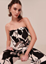Heart Suit with black flowers jumpsuit Craie, Green, Raspberry, Yellow TARA JARMON UK
