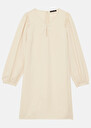 Ruffa ecru crepe dress Off-white TARA JARMON UK