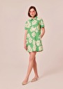 Ritournella green flower printed poplin dress Green TARA JARMON UK