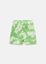 Shell green flower printed poplin shorts Green TARA JARMON UK