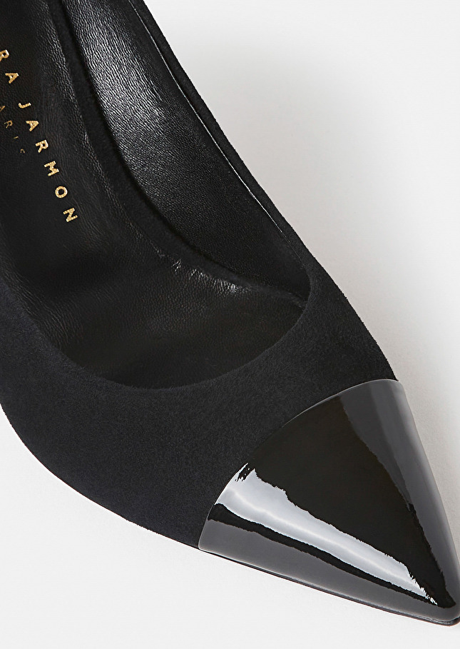 Black leather heels Krystine Black TARA JARMON UK