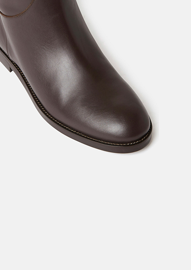 Brown leather boots Kayleigh Chocolate TARA JARMON UK