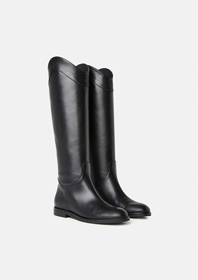 Black leather boots Kayleigh Black TARA JARMON UK