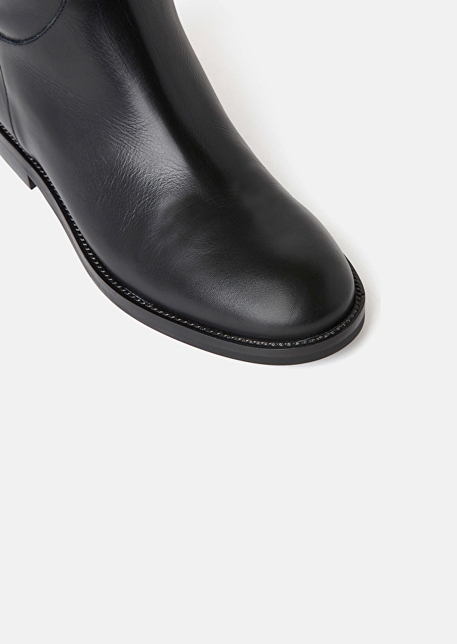 Black leather boots Kayleigh Black TARA JARMON UK