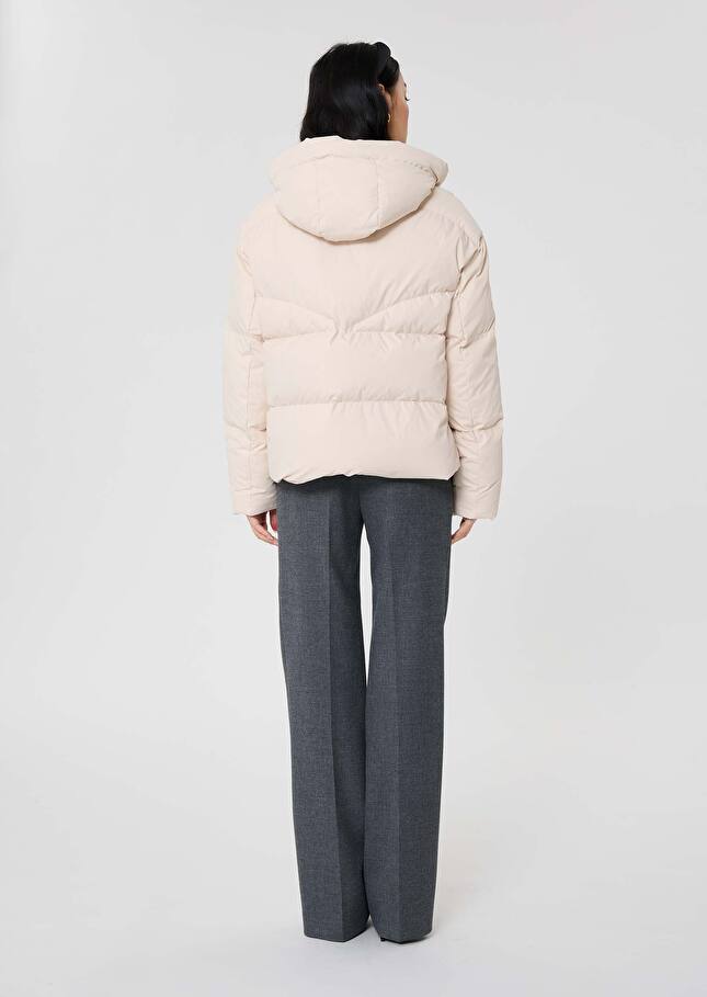 Matte ecru down jacket Dolores Craie TARA JARMON UK