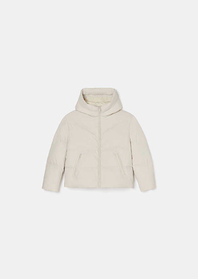 Matte ecru down jacket Dolores Craie TARA JARMON UK