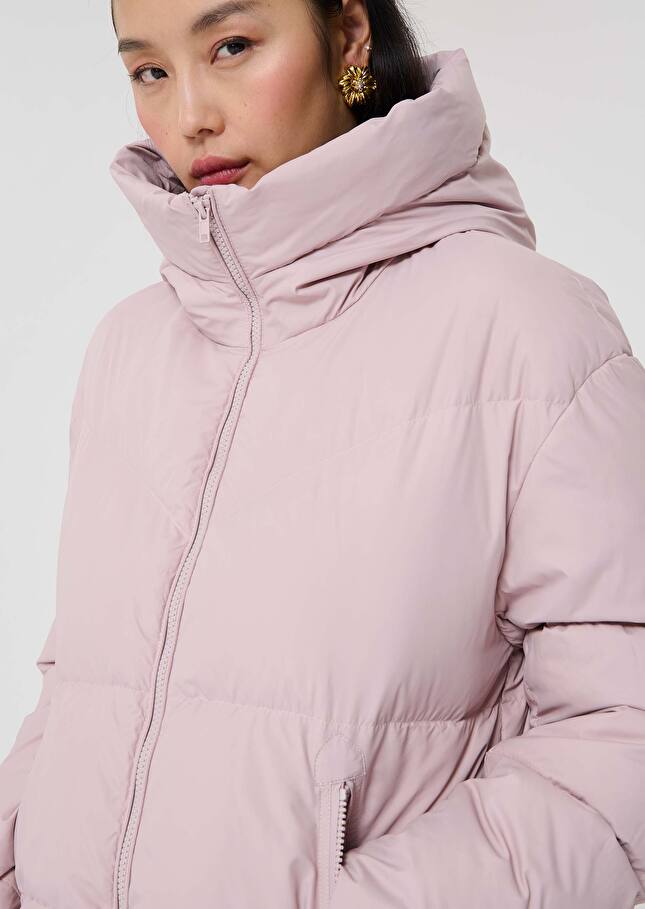 Old pink down jacket Dolores Old pink TARA JARMON UK
