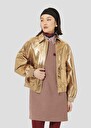 Golden leather jacket Bibba Gold TARA JARMON UK