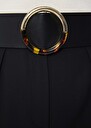 Black smooth leather belt Lauren Black, Cactus, Craie TARA JARMON UK