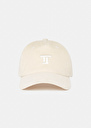 Ecru corduroy cap Carole Coral, Craie TARA JARMON UK