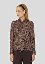 Brown with white polka dots shirt Candy Cactus, Chocolate TARA JARMON UK